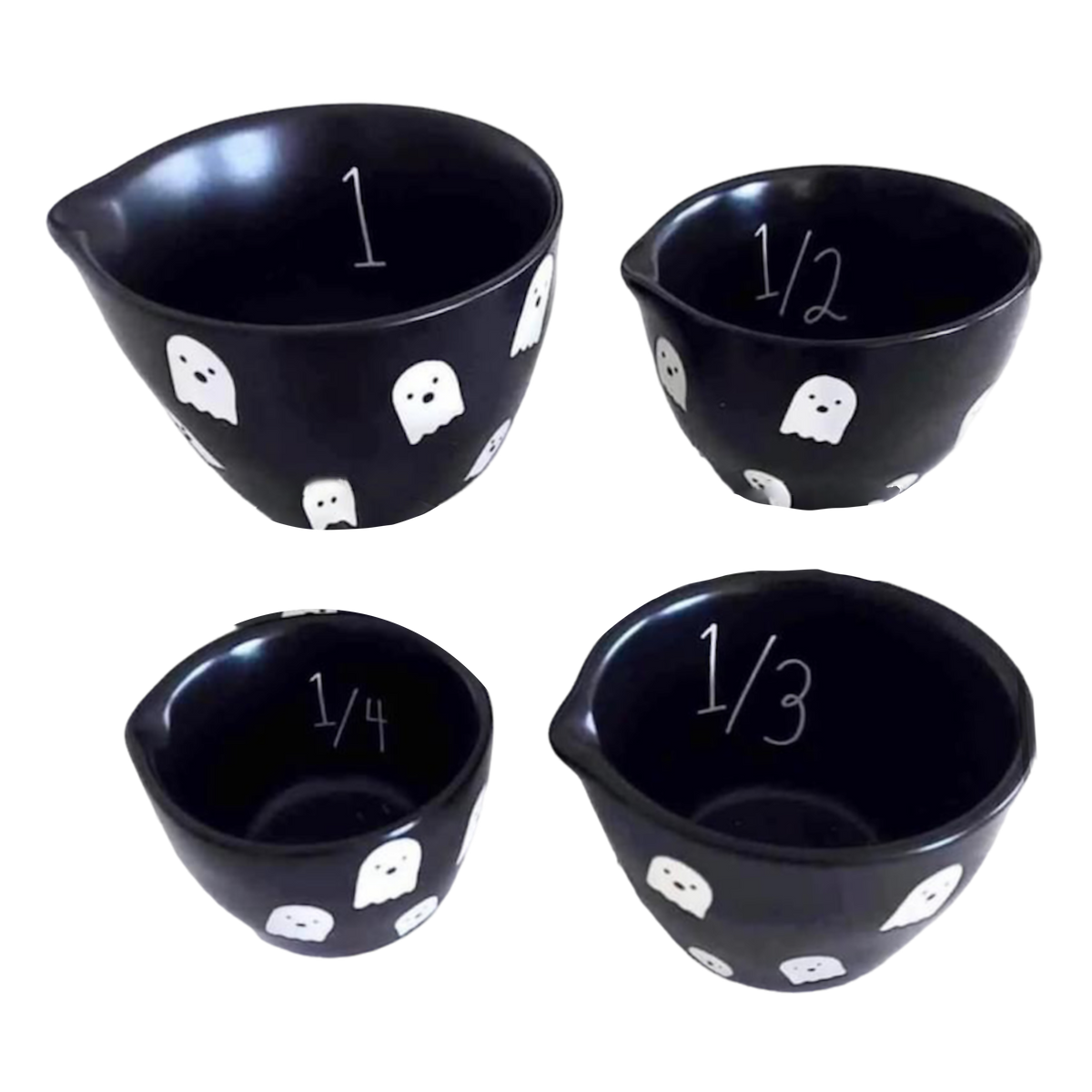 Black Rae Dunn Measuring Cups, Set Of 4