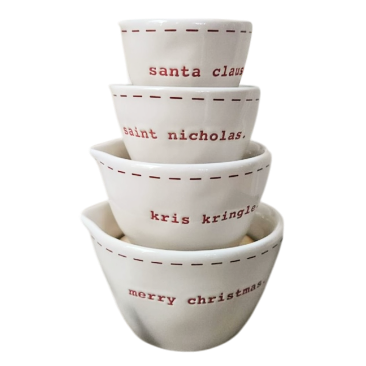 2018 Rae Dunn Christmas Typewriter outlets Measuring Cups