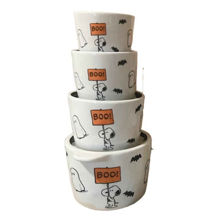 Rae Dunn halloween peanuts measuring cups outlet