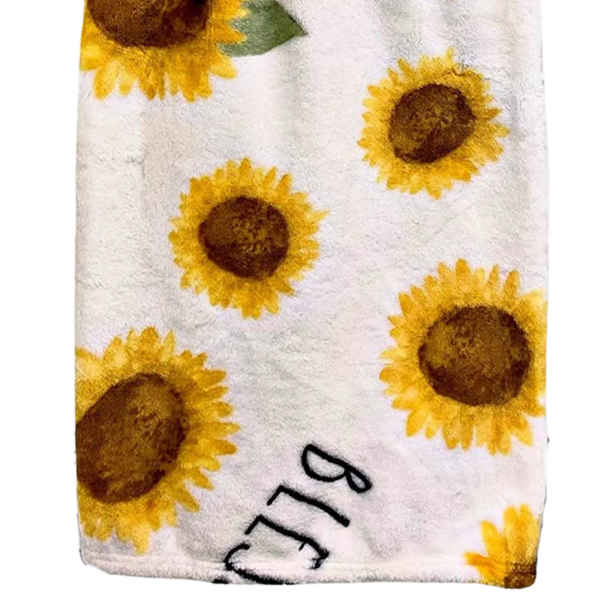 Rae Dunn BLESSED Throw Blanket Sunflower Dunn Directory