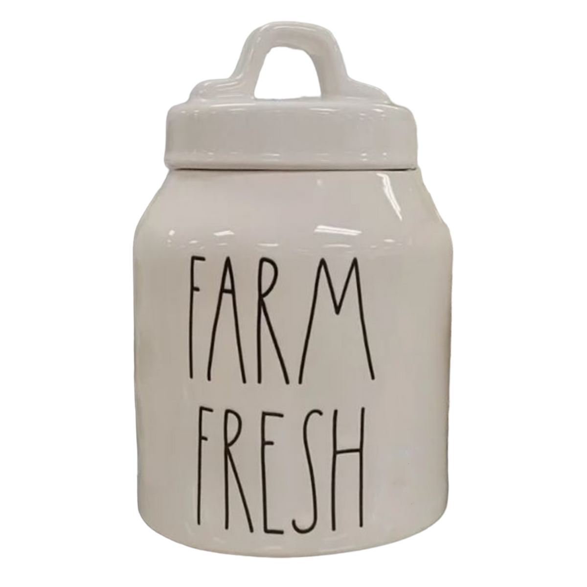 Rae Dunn Flour Canister Stem Print Lettering