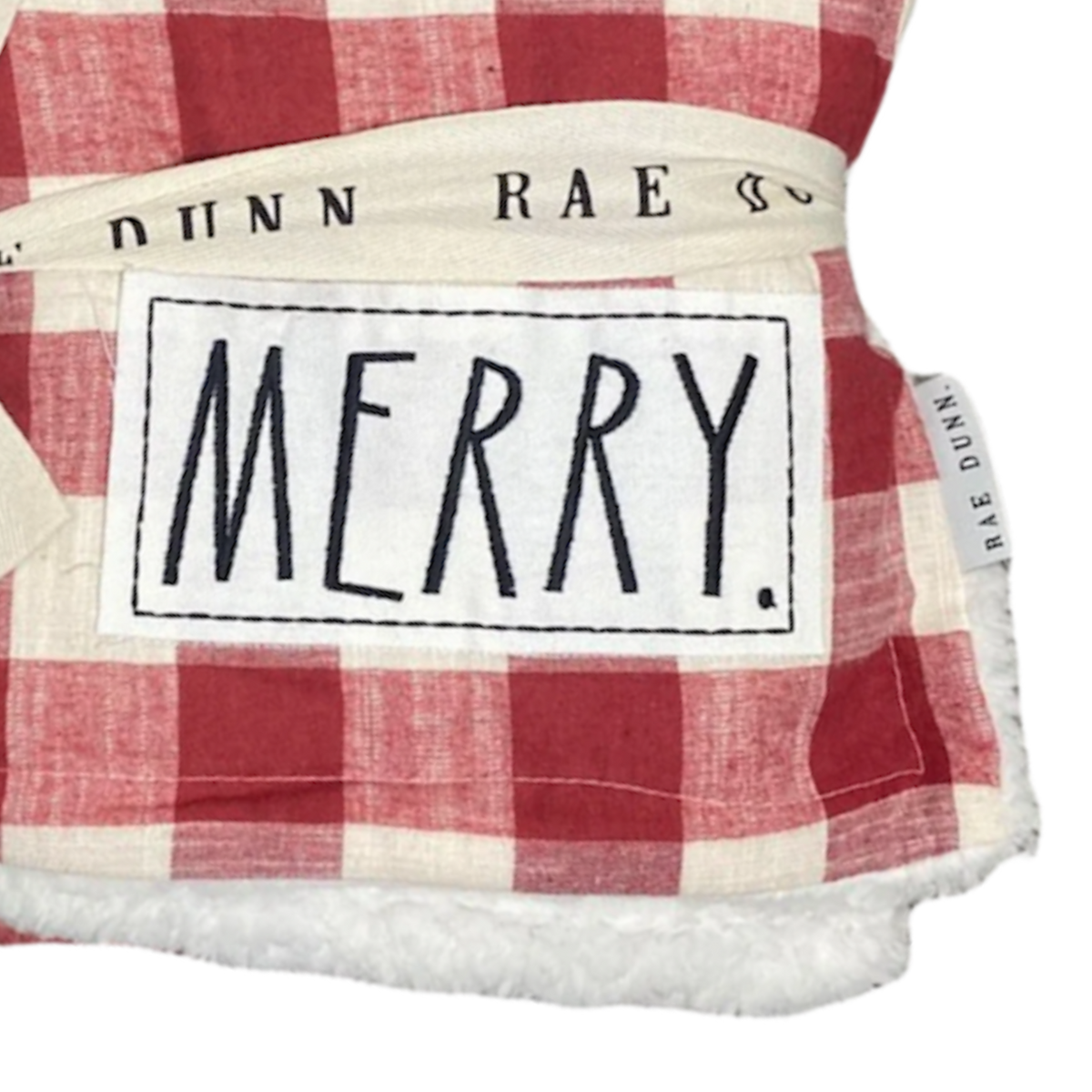 Rae Dunn hotsell Merry Christmas Red Plaid