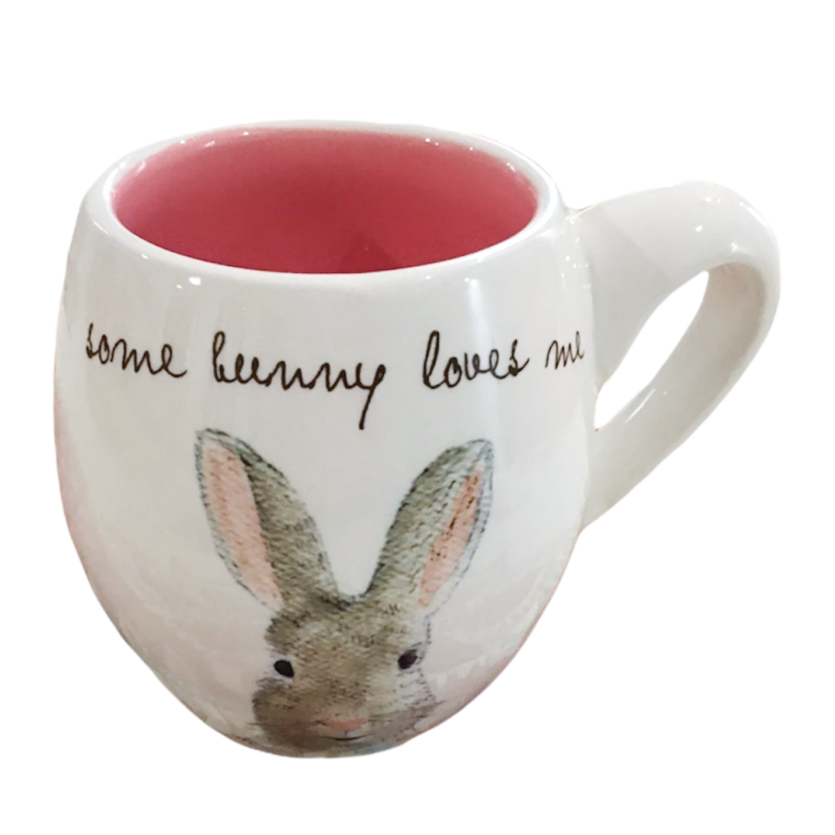 Rae Dunn store BUNNY TREATS topper canister & SOME BUNNY TO LOVE topper mug