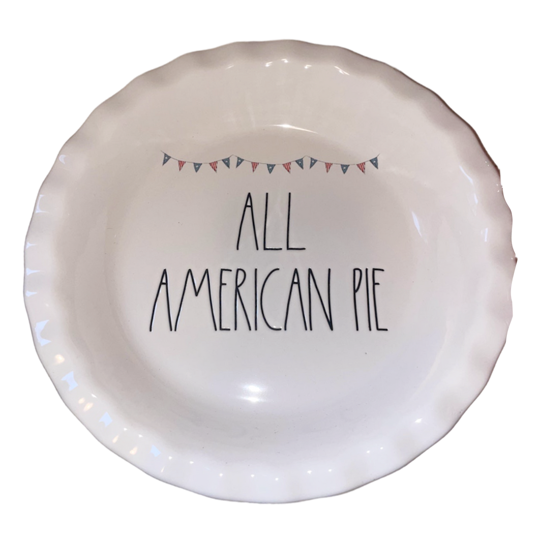 ALL AMERICAN PIE Pie Plate