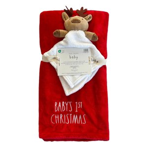 BABY'S 1ST CHRISTMAS Baby Blanket Set