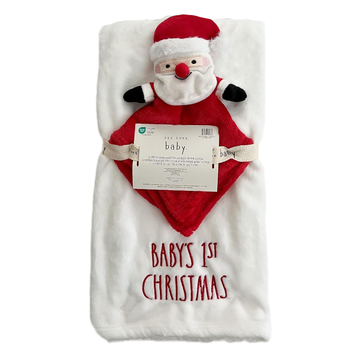 BABY'S 1ST CHRISTMAS Baby Blanket Set