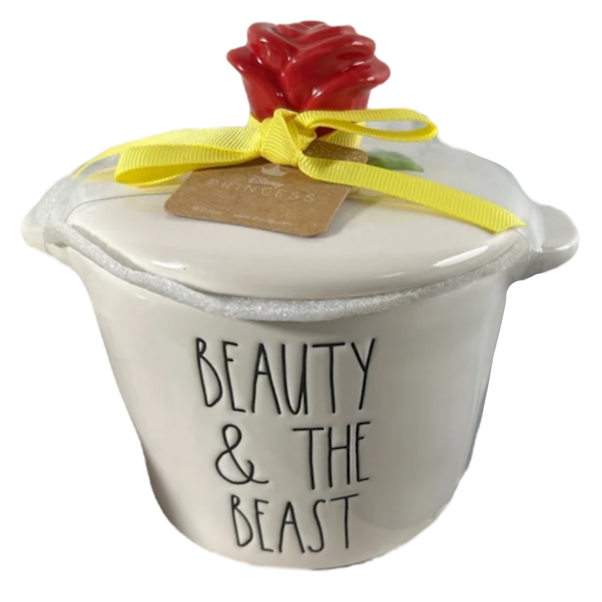 NWT Rae Dunn Princess outlet Collection Beauty and the Beast Ceramic Jar