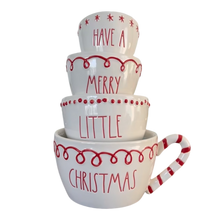 Load image into Gallery viewer, CANDY CANE Teacup Measuring Cups
