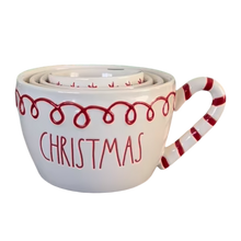 Load image into Gallery viewer, CANDY CANE Teacup Measuring Cups
