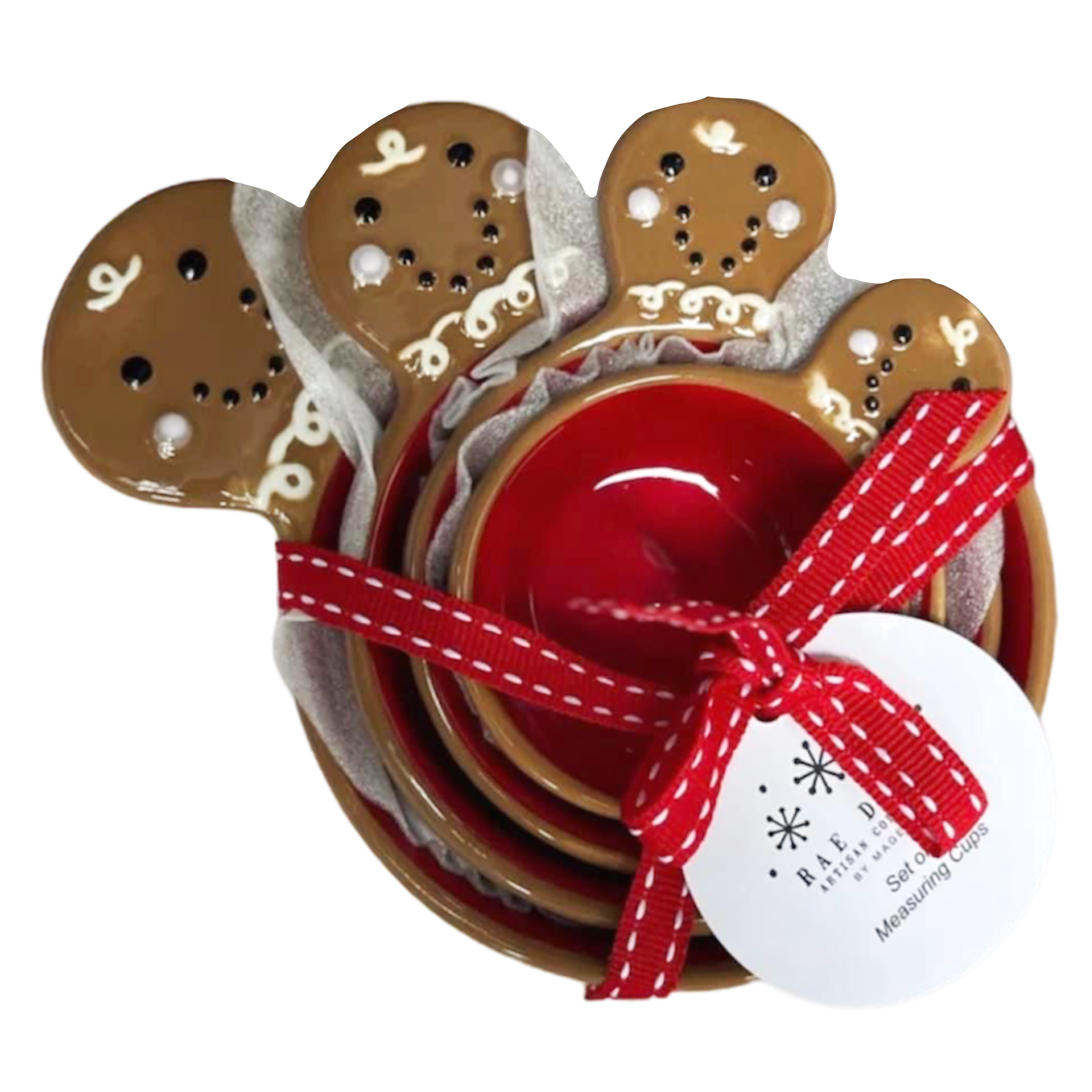 Rae Dunn Christmas Snowman and Peppermint, Gingerbread Measuring Cups-click  on the Drop Down Menu and Select 