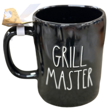 Load image into Gallery viewer, Black mug with 'GRILL MASTER' text on a white background
