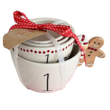 Load image into Gallery viewer, HANGING GINGERBREAD Teacup Measuring Cups
