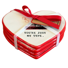 Load image into Gallery viewer, YOU'RE JUST MY TYPE Coasters
