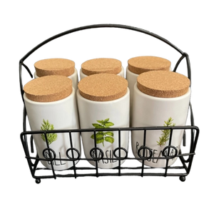 LEAF Spice Jars & Caddy