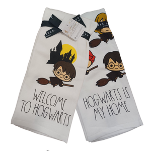 WELCOME TO HOGWARTS Kitchen Towels