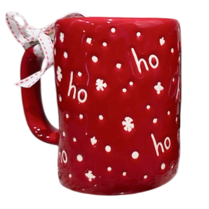 HO HO HO SNOW PRINT Mug ⟲