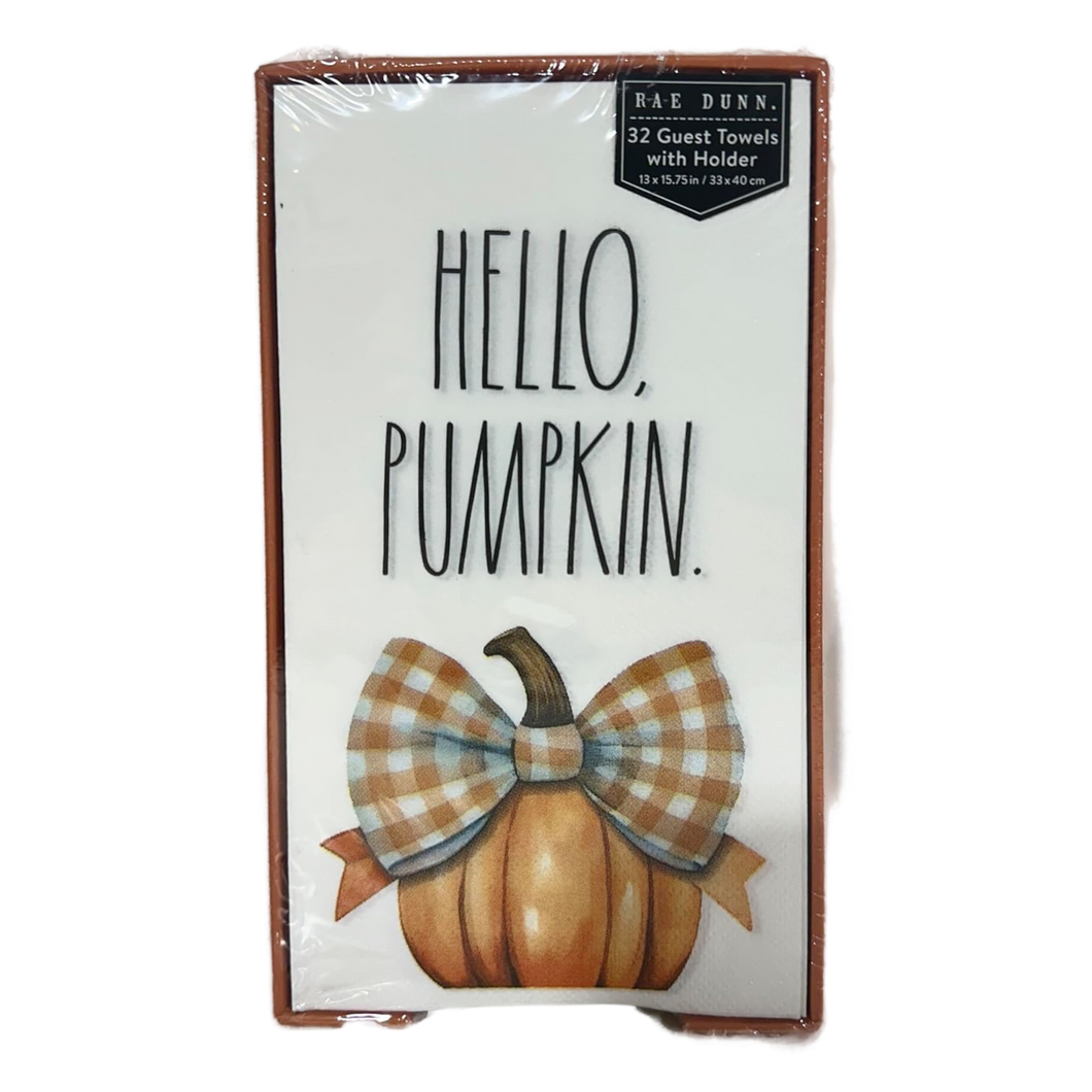 HELLO PUMPKIN Guest Napkins
