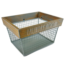 Load image into Gallery viewer, LAUNDRY ROOM Wire Basket
