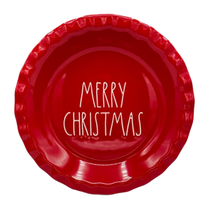 MERRY CHRISTMAS Pie Plate