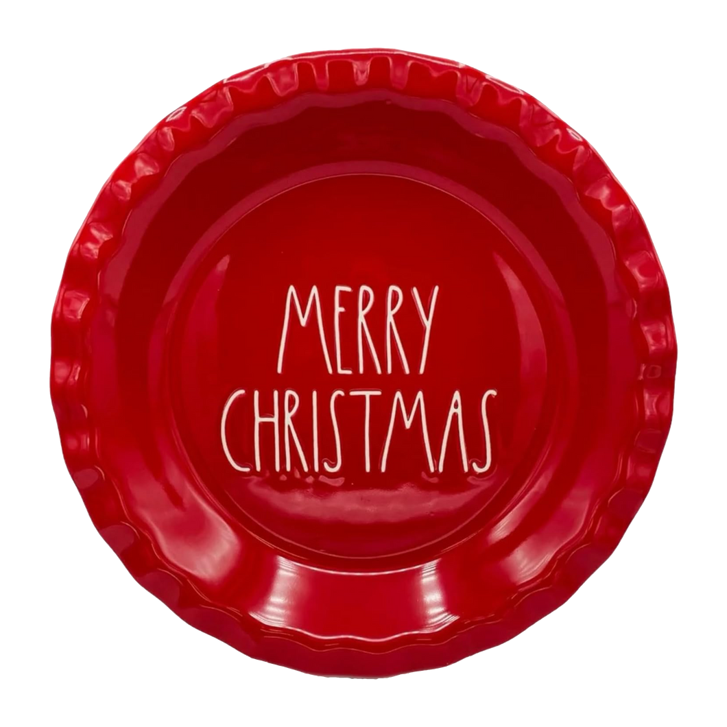 MERRY CHRISTMAS Pie Plate