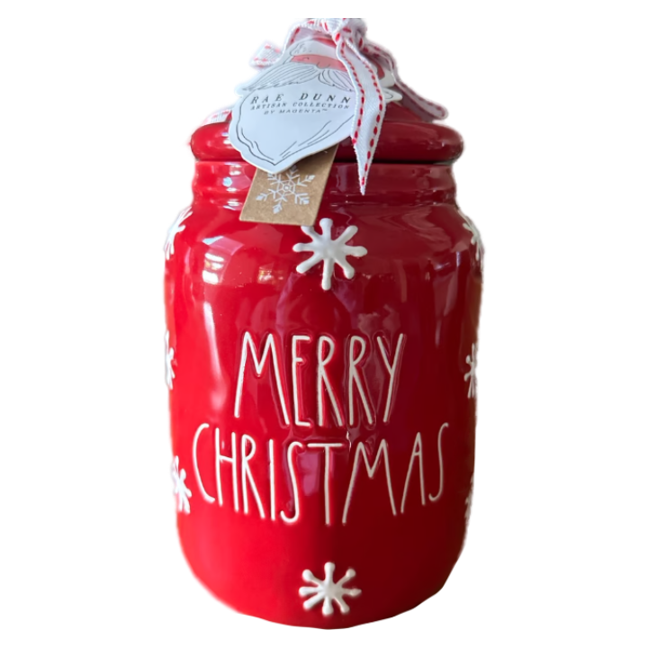 MERRY CHRISTMAS Canister