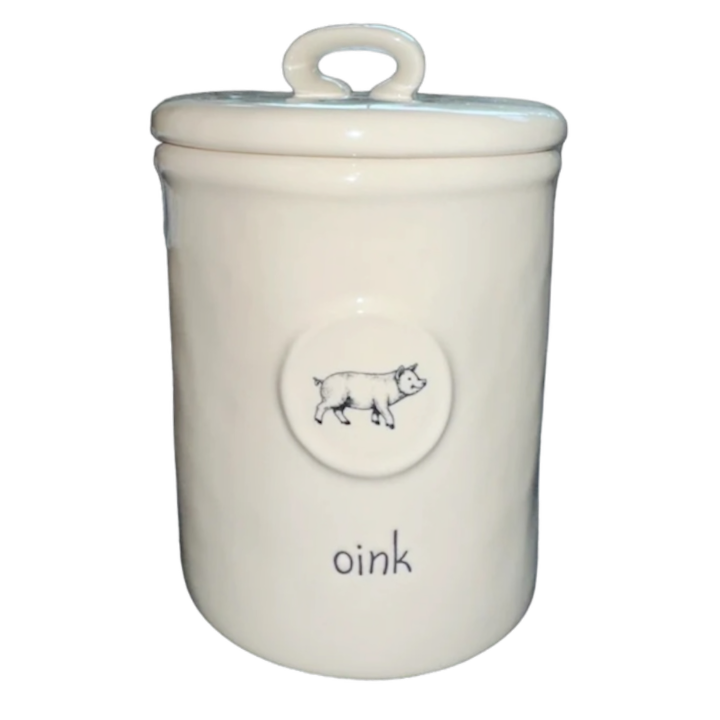 Rae Dunn farm fresh and oink buy canisters