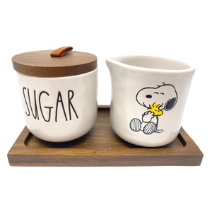 SNOOPY CREAM & SUGAR Holder