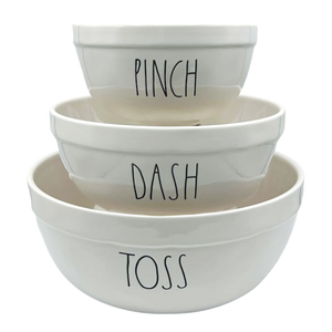 PINCH, DASH & TOSS Mixing Bowl Set