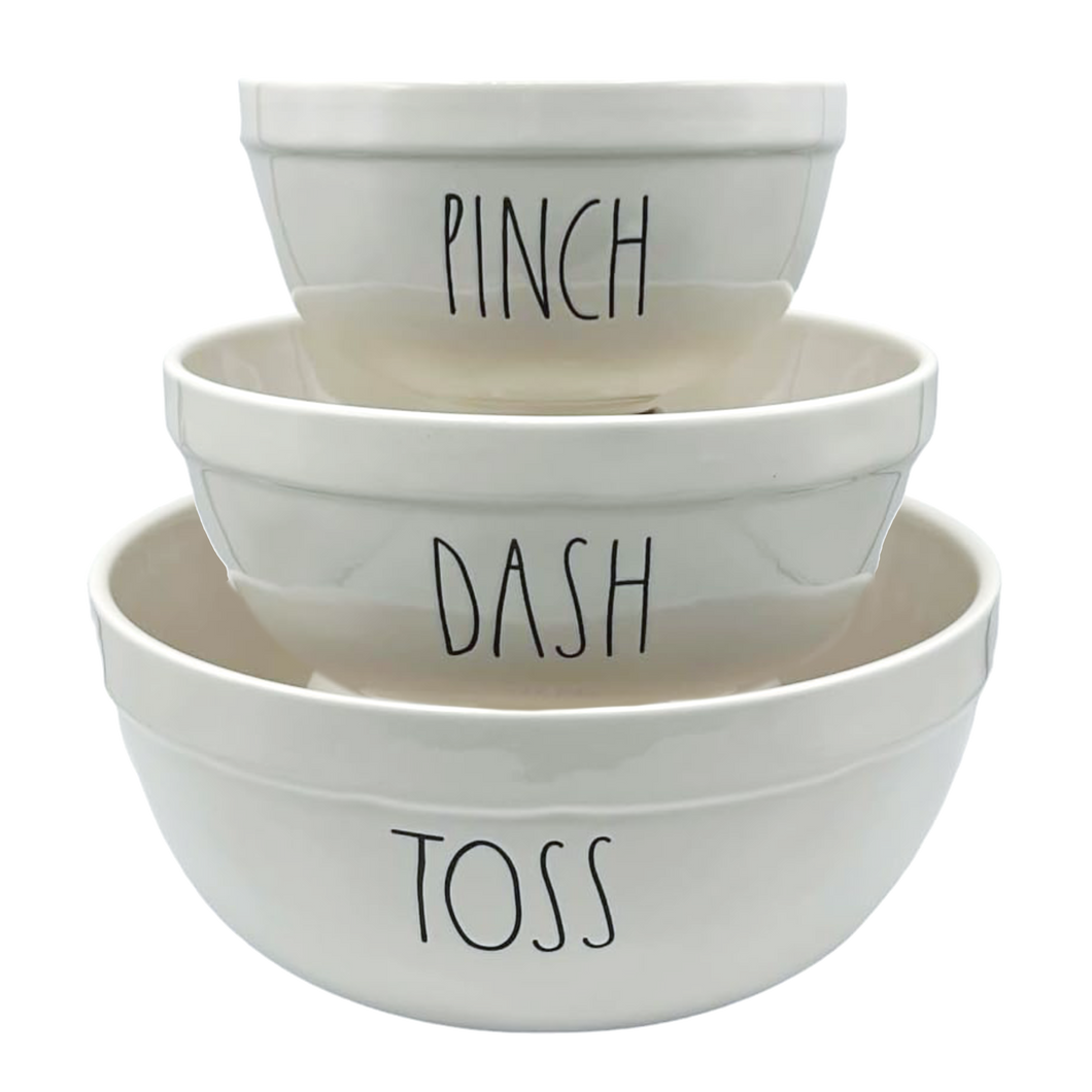 PINCH, DASH & TOSS Mixing Bowl Set