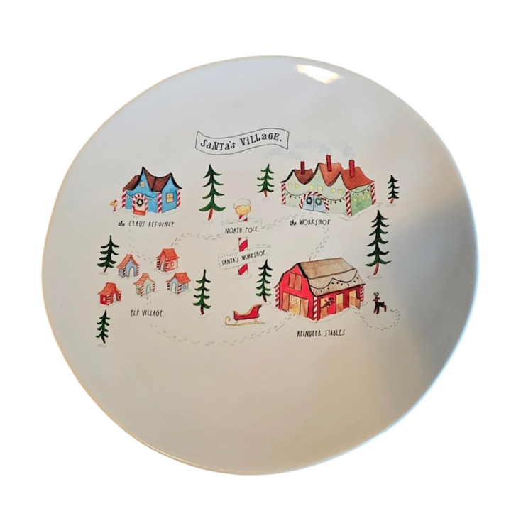 SANTA'S VILLAGE Plate