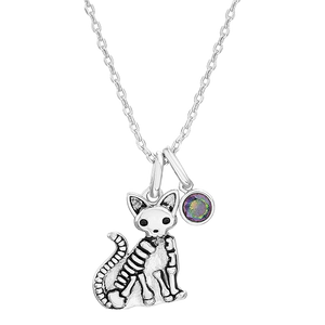 SKELETON CAT Necklace