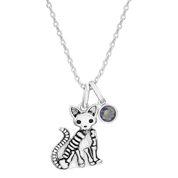 SKELETON CAT Necklace