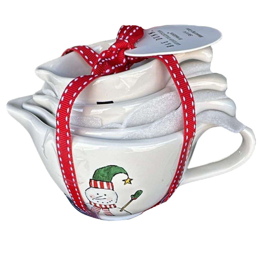 Rae Dunn Christmas Snowman and Peppermint, Gingerbread Measuring Cups-click  on the Drop Down Menu and Select 