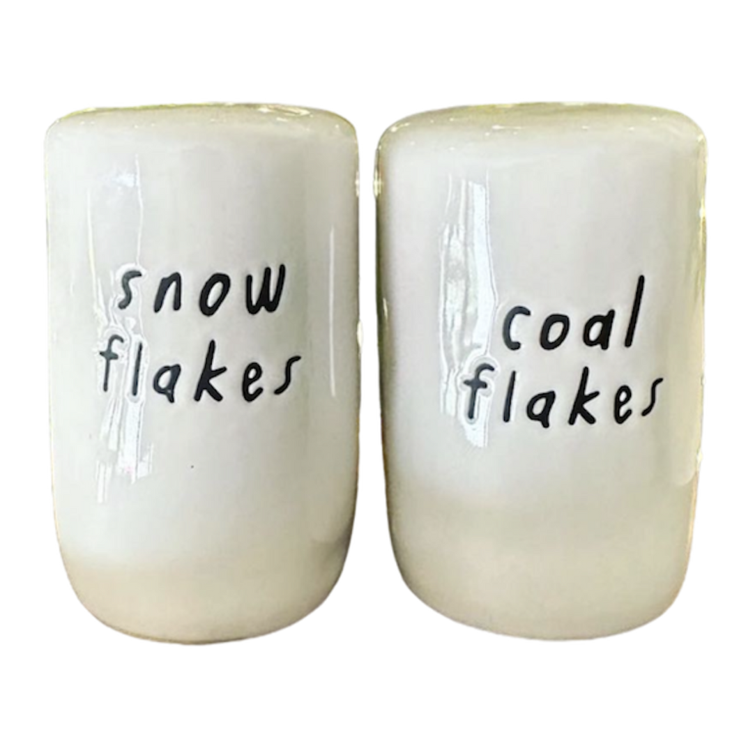 SNOW FLAKE & COAL FLAKES Shakers