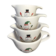 Load image into Gallery viewer, SNOWMAN Teacup Measuring Cups
