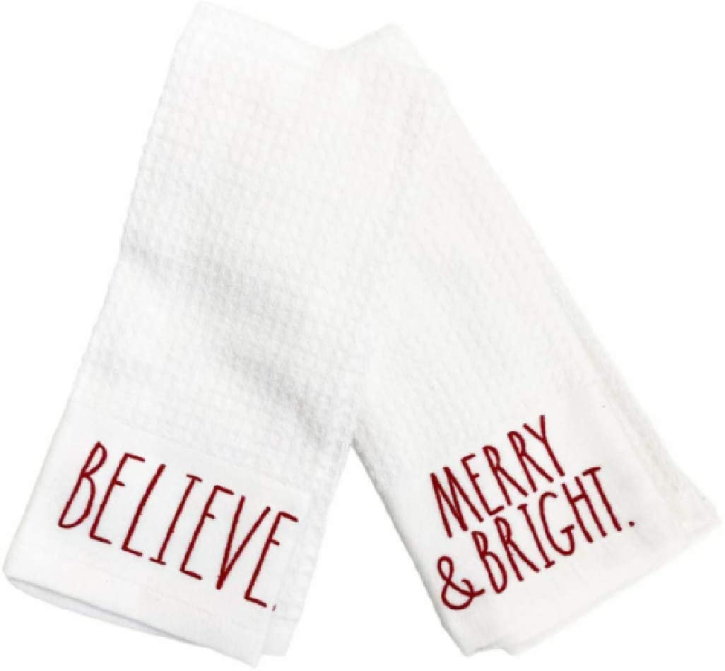 BELIEVE / MERRY & BRIGHT Kitchen Towels