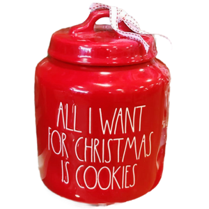 ALL I WANT FOR CHRISTMAS IS COOKIES Canister