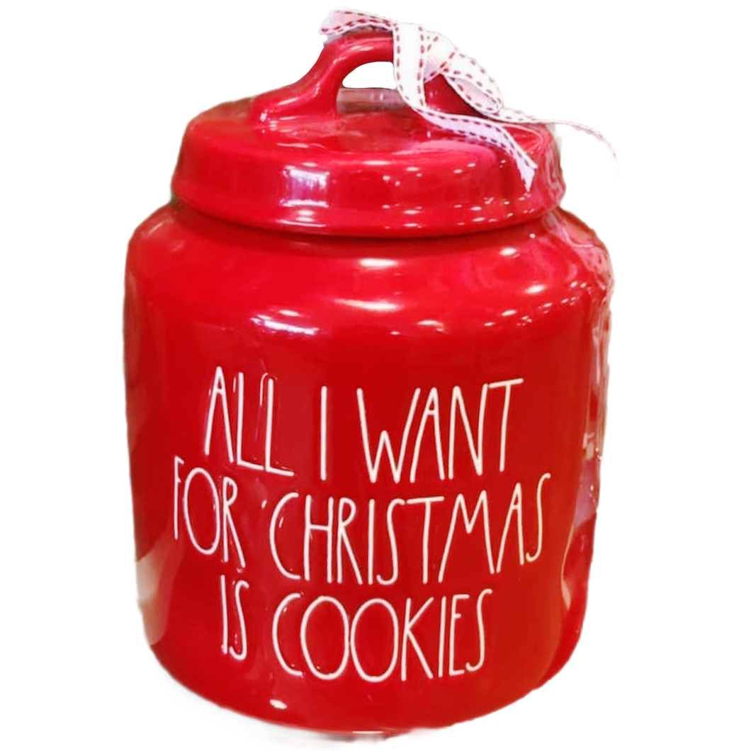 ALL I WANT FOR CHRISTMAS IS COOKIES Canister