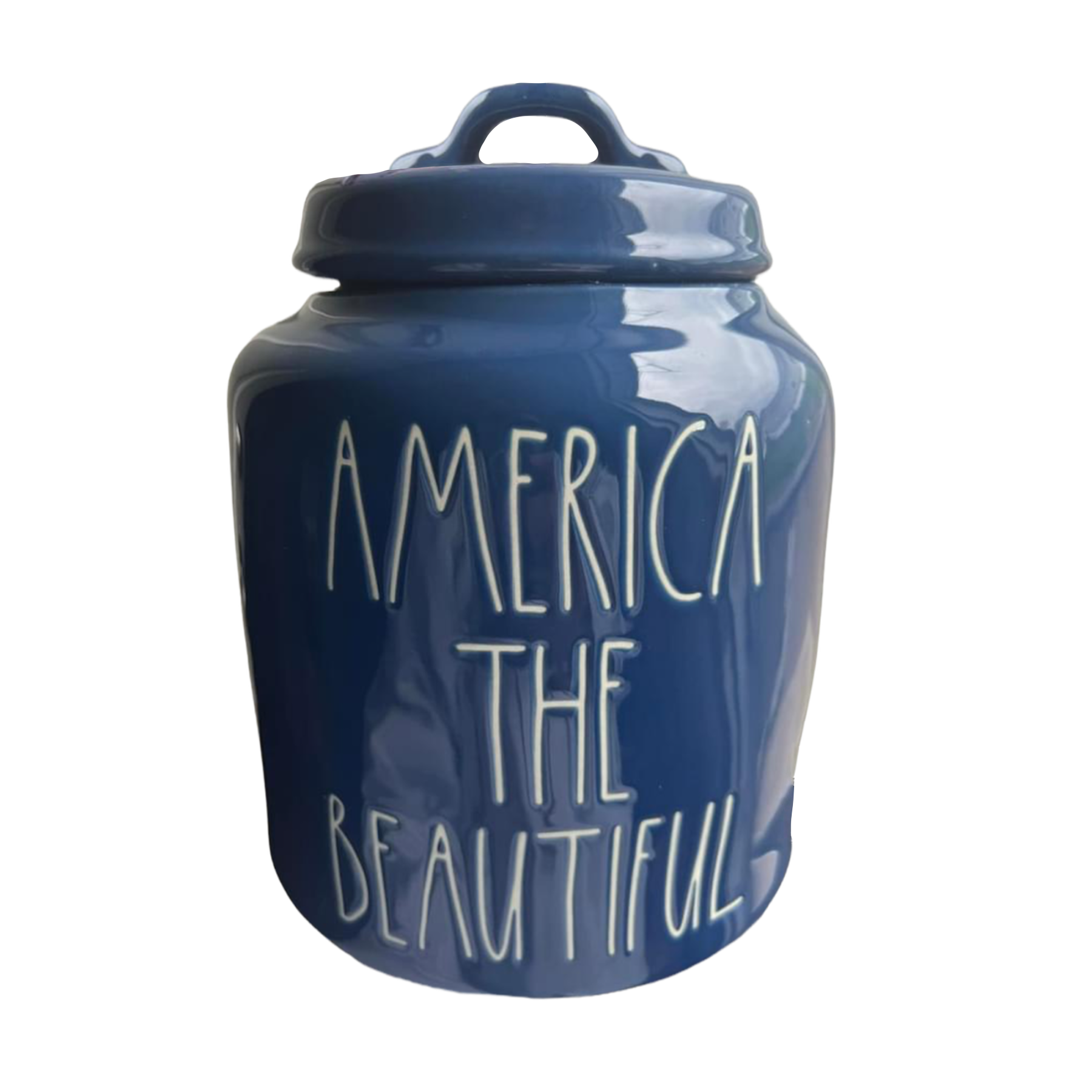 Rae Dunn 4th of July Patriotic America the Beautiful Canister newest