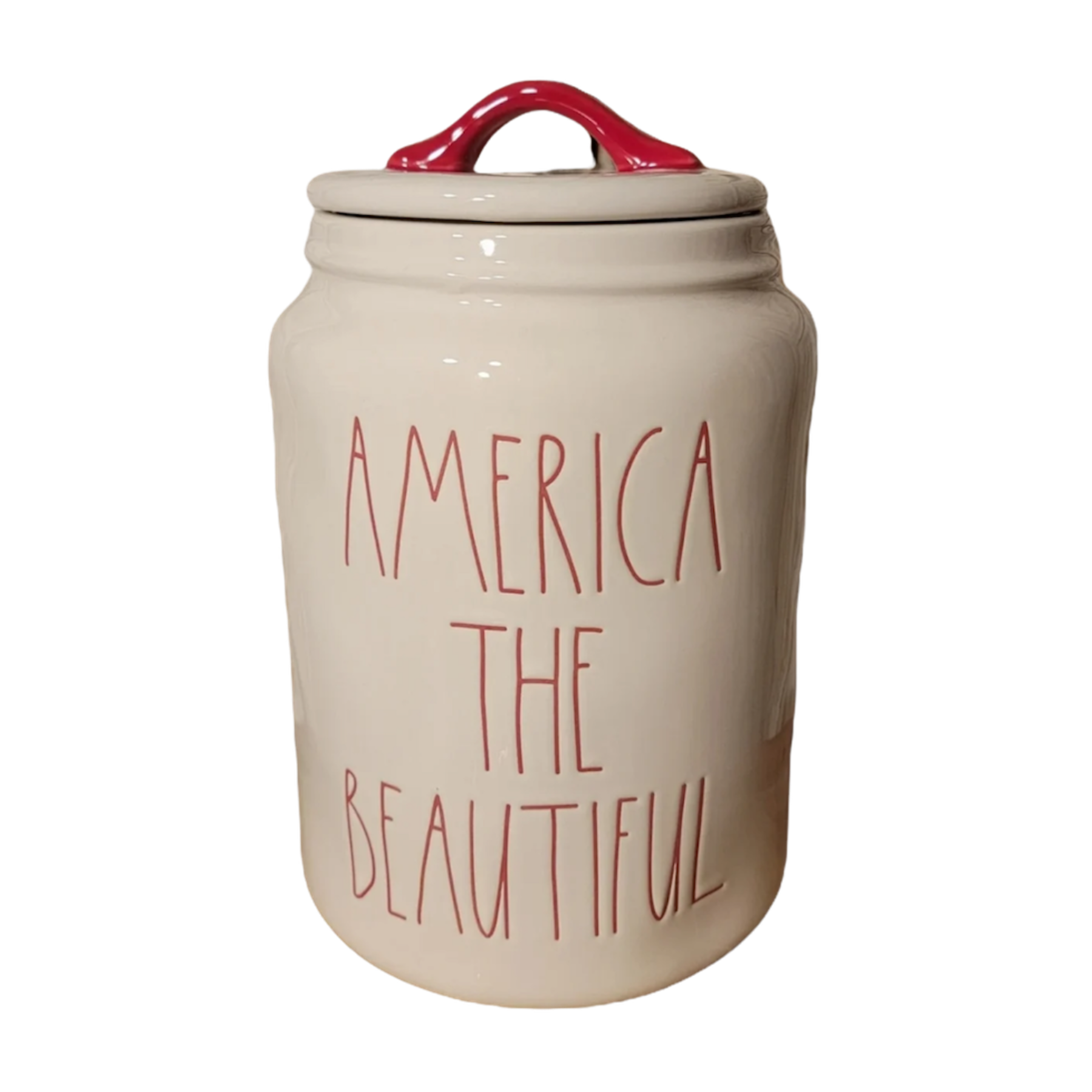 Rae Dunn Blue deals Stars and Stripes Canister and red America canister