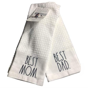 BEST MOM & BEST DAD Kitchen Towels