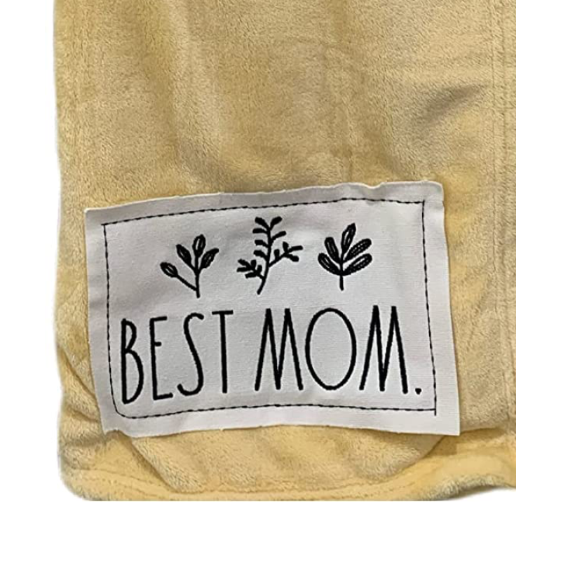 Rae Dunn BEST MOM Throw Blanket Mother s Day Dunn Directory