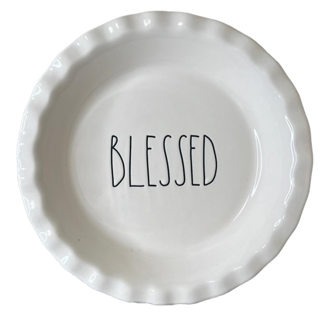 BLESSED Pie Plate