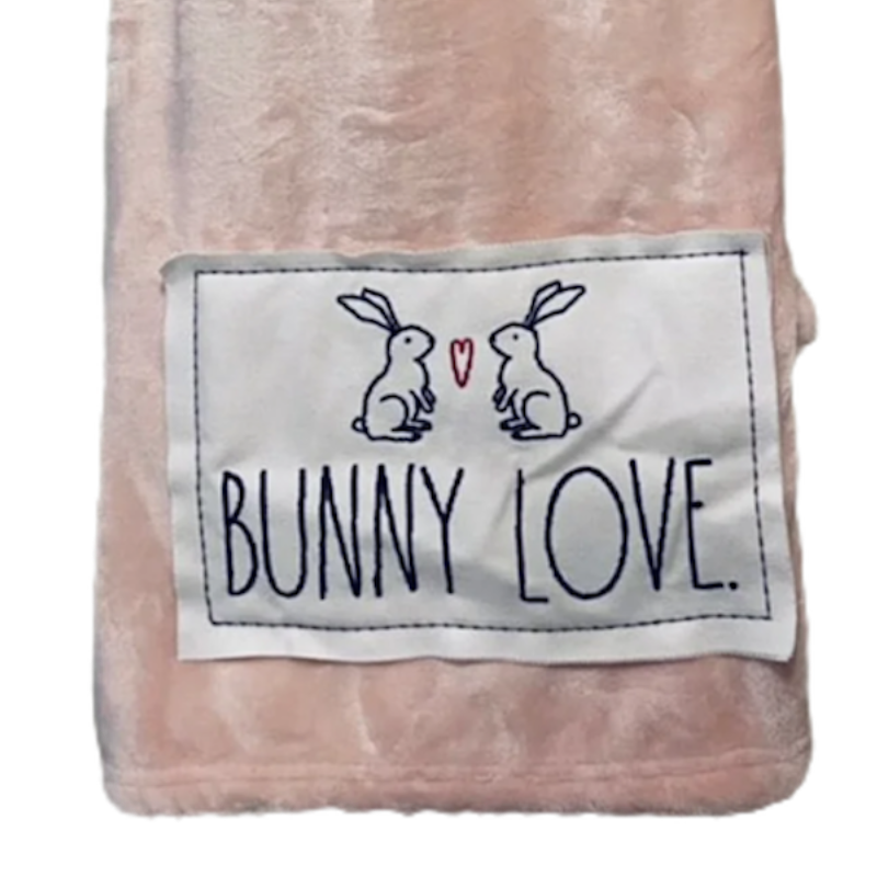 BUNNY LOVE Plush Blanket