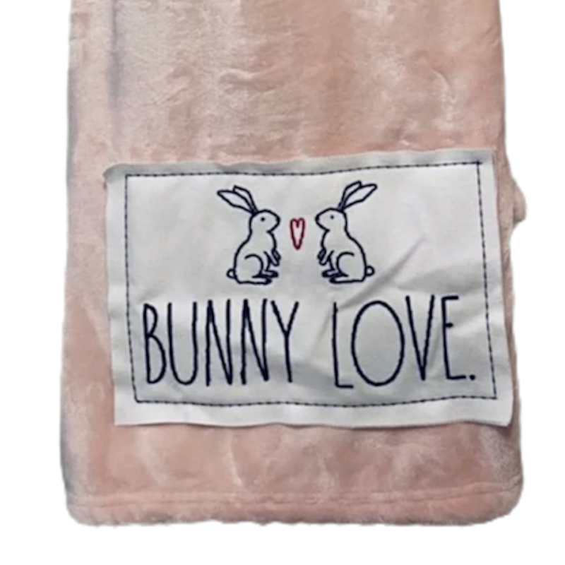 Rae Dunn on sale Bunny Love Plush Throw