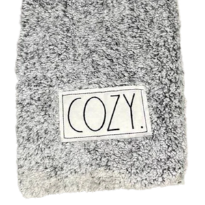 COZY Tipped Sherpa Blanket