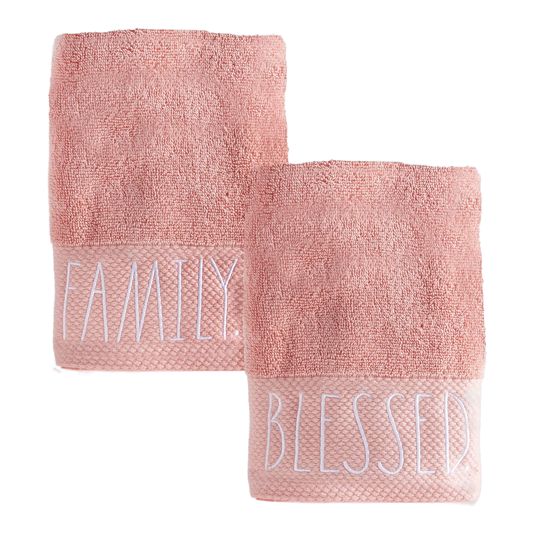 FAMILY & BLESSED Hand Towels