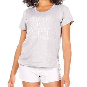 FIRST COFFEE Pajama Set