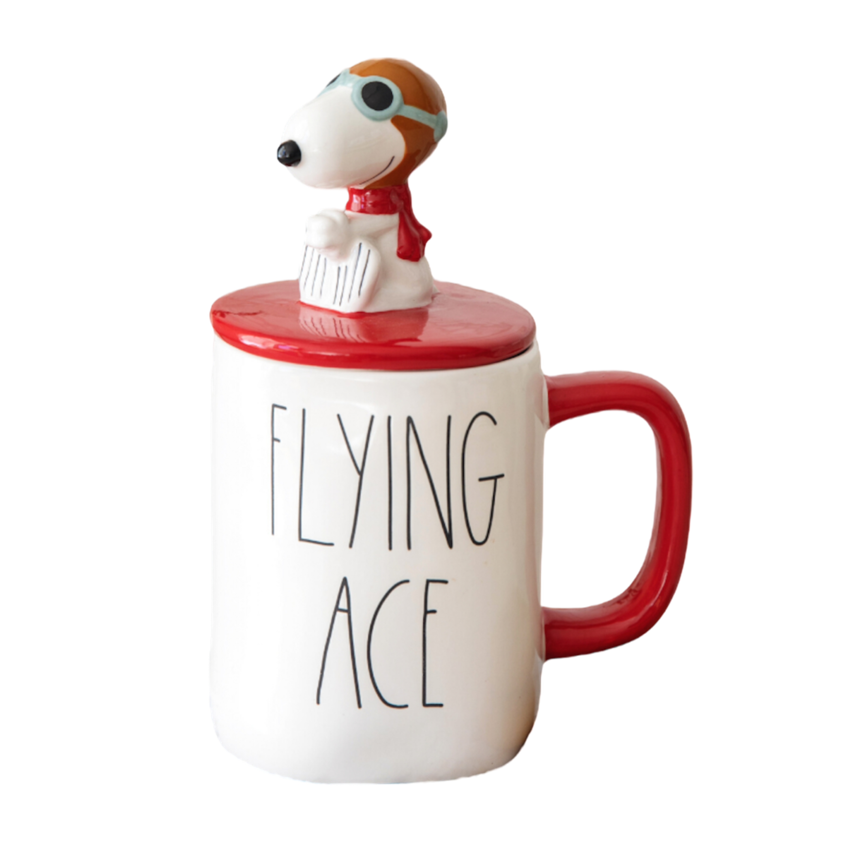 Snoopy Flying Ace 陶器製 キャニスター Snoopy™ Flying Ace Figurine
