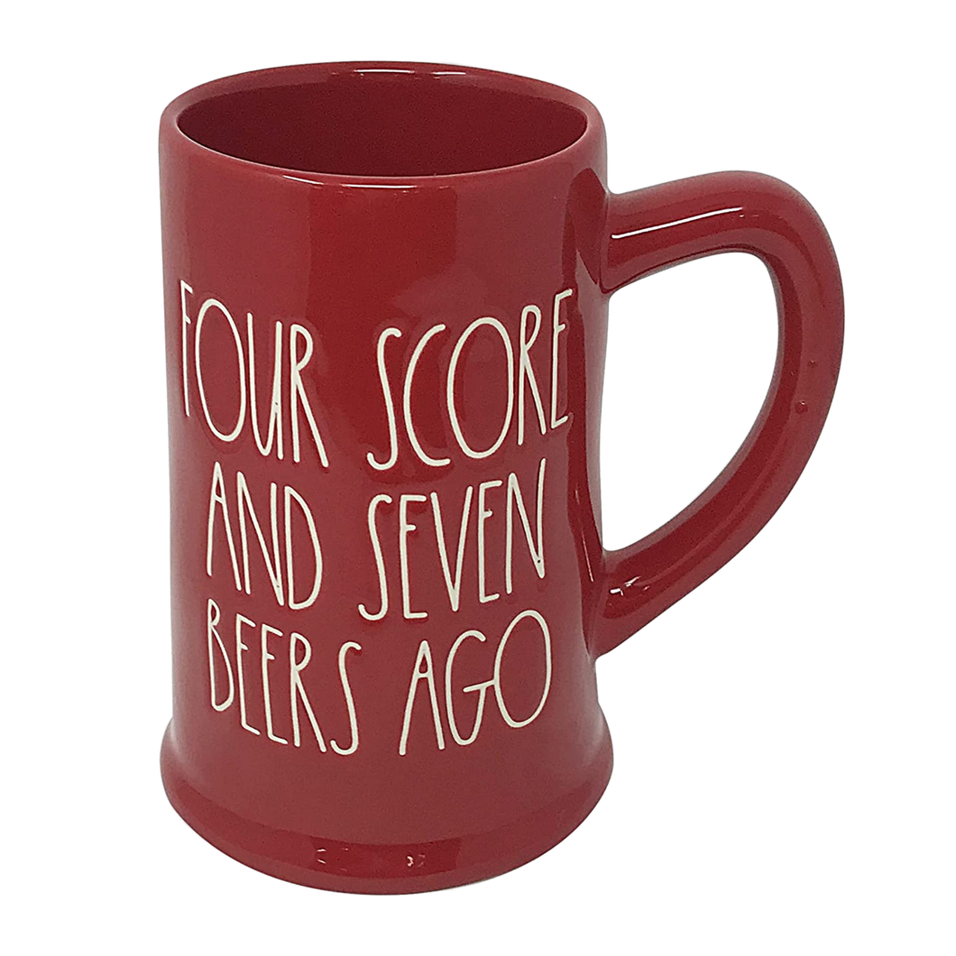 FOUR SCORE AND SEVEN BEERS AGO Beer Stein